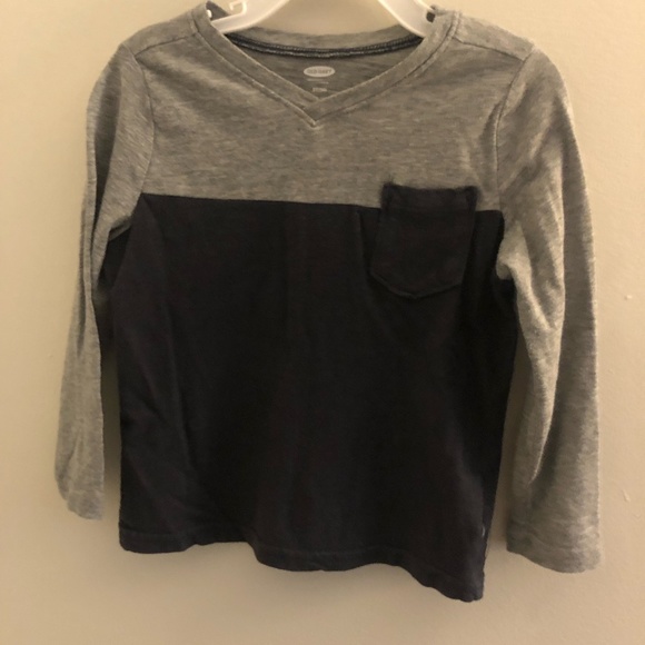 3T Old Navy Blue and Gray Long sleeved shirt - Picture 1 of 2